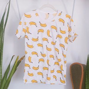 Forever9 Banana Print TShirt Graphic Tee